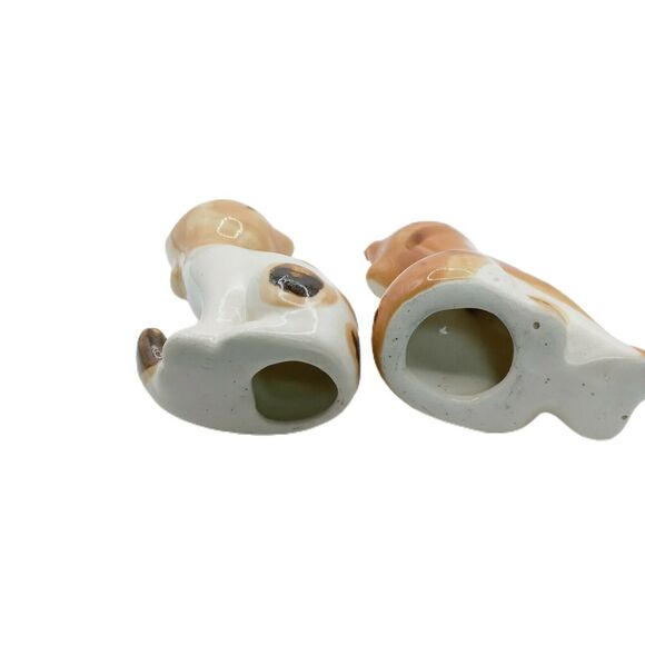 Vintage Whimsical Cat Figurines Tabby Calico Bow Tie Kitty Pair Ceramic Decor - Picture 10 of 11